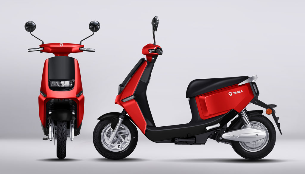 Yadea S-like red electric scooter in Nepal